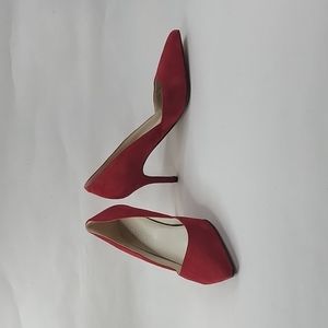 Marc Fisher Red Suede Pumps
